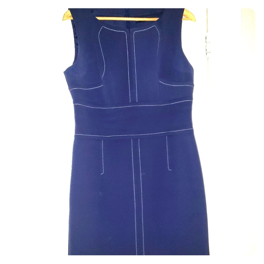 Karen Millen Blue/purple Box Cut Dress
